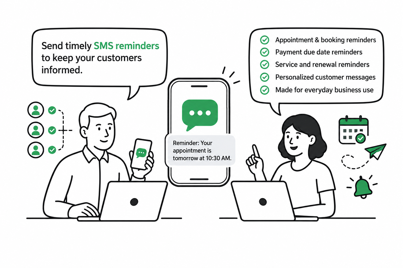 Business SMS reminders made simple